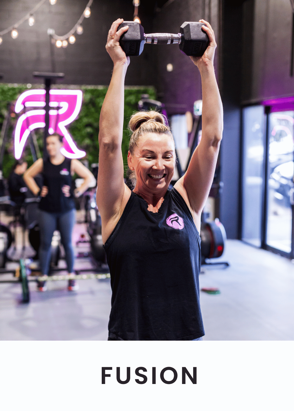 FUSION is the true bridge between strength and cardio, crafted to empower and challenge you from every angle.